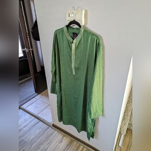 NTW Mens Green Kurta XL